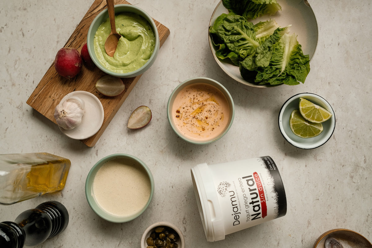 3 vinagretas con yogurt griego Dejamu