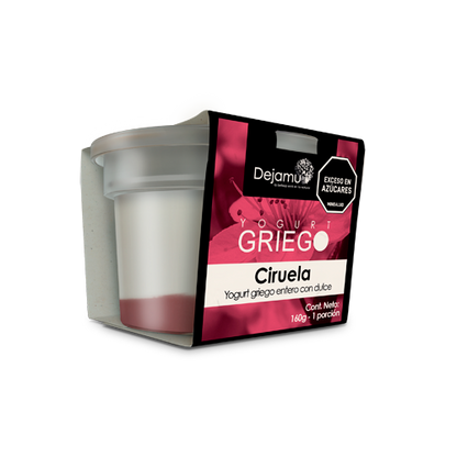 Yogurt griego con dulce
