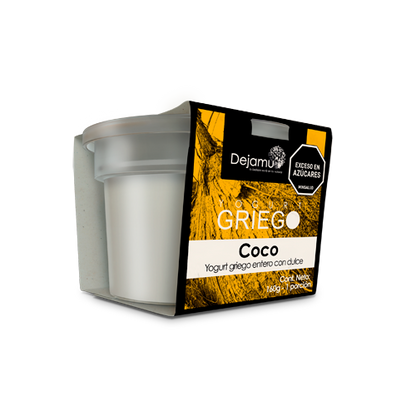 Yogurt griego con dulce