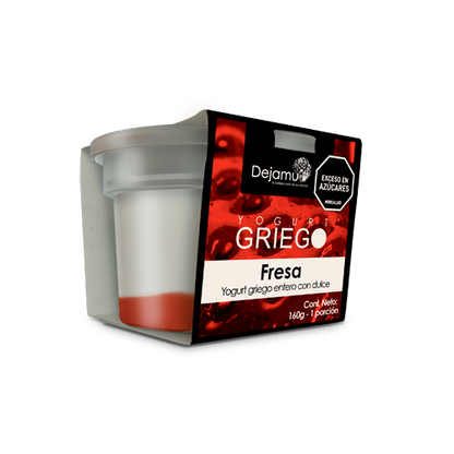 Yogurt griego con dulce