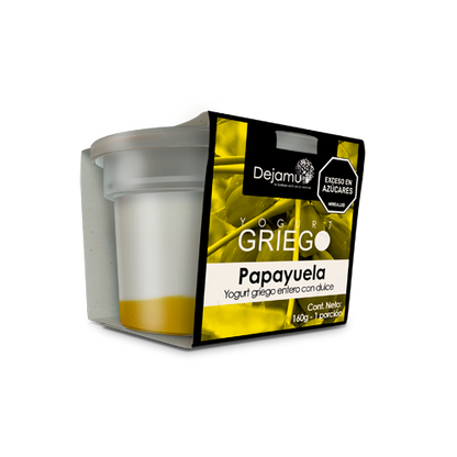 Yogurt griego con dulce