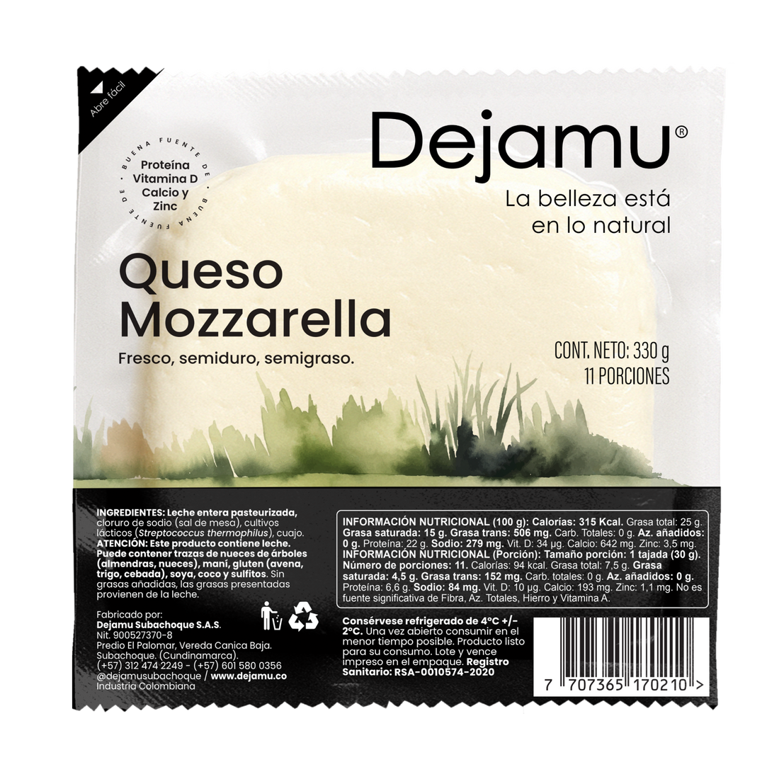 Queso mozzarella